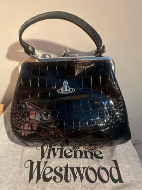 Vivienne Westwood Black Granny Frame Bag